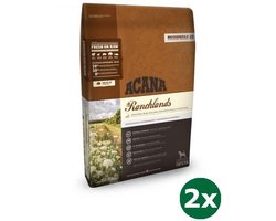 2x11,4 kg Acana highest proteÏn ranchlands dog hondenvoer
