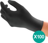 MICROFLEX® 93-852 - Nitril Wegwerp beschermende handschoenen, Latexvrij, M, Zwart, 100 stuks
