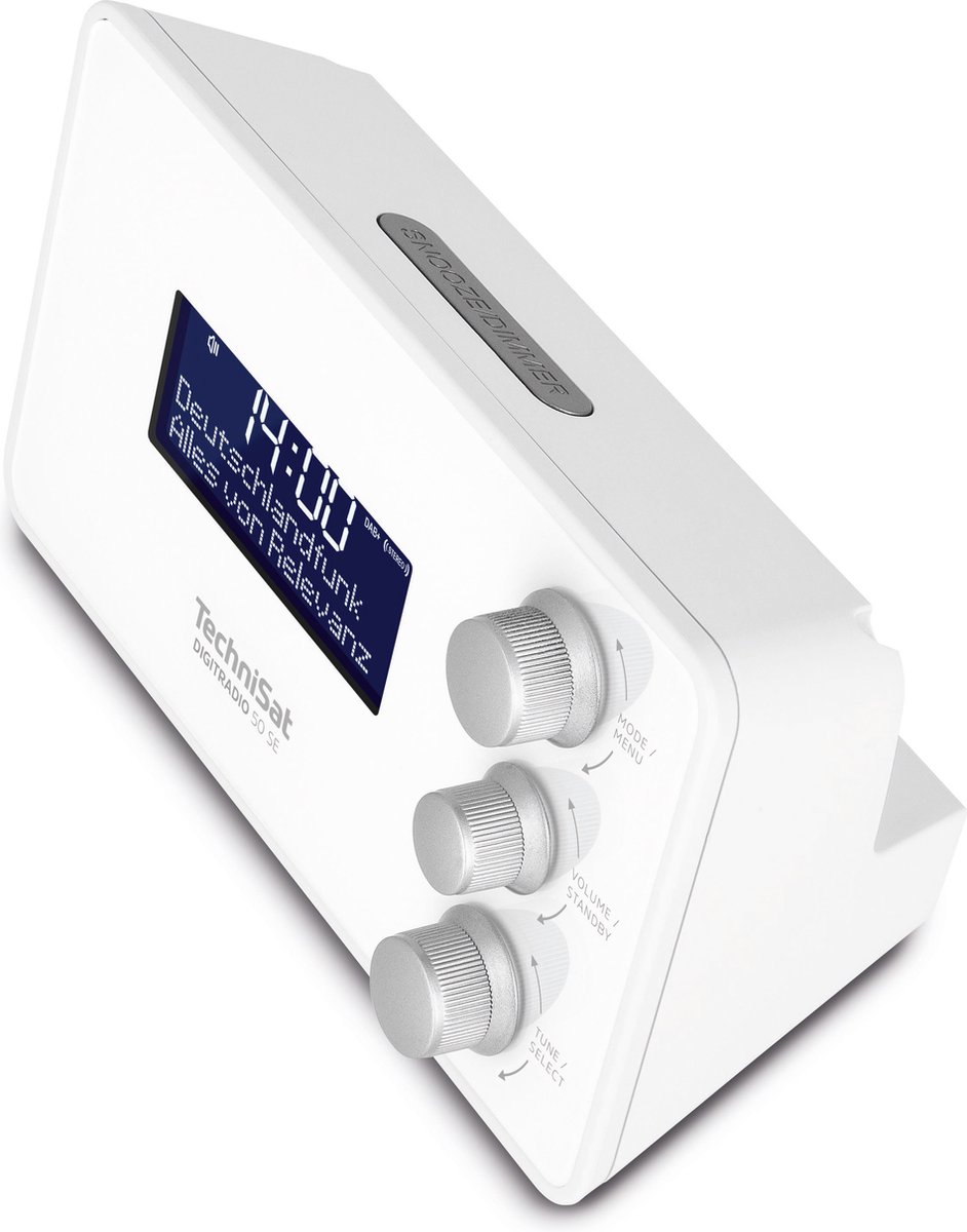 TechniSat DIGITRADIO 50 SE - DAB+ / FM wekkerradio - wit