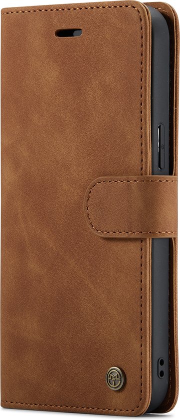 Apple iPhone 14 Pro Max Casemania Case Sienna Brown - Étui livre magnétique 2 en 1