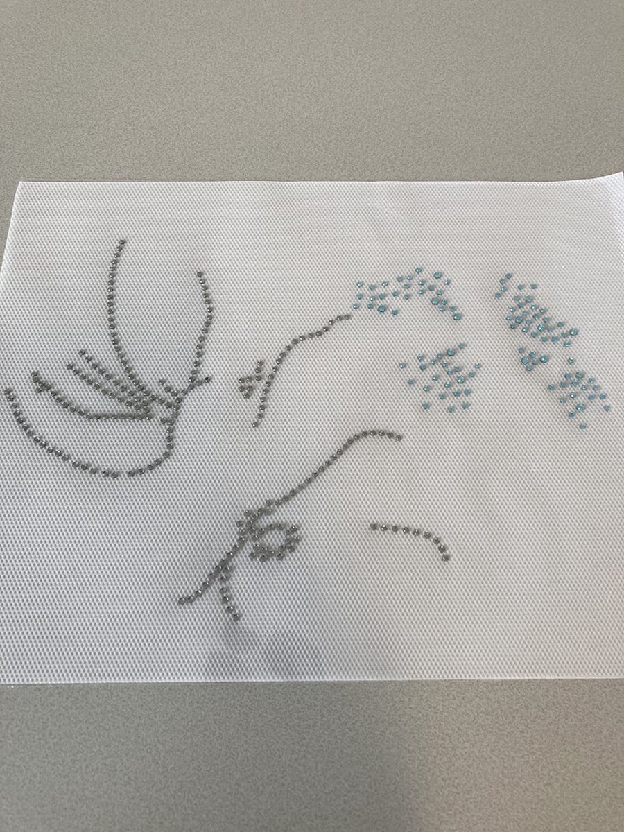 FINGERINSPIRE 3 Stück 2 Stil Strassapplikationen für Brautkleider zum