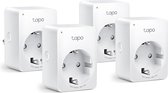 TP-Link Tapo P110 - Slimme Stekker - Smart Plug - 4 stuks - WiFi Stopcontact - Energiebewaking