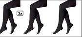3x Maillot zwart mt.XXL - Piet maillot zwart Sinterklaas feest winter thema feest festival fun