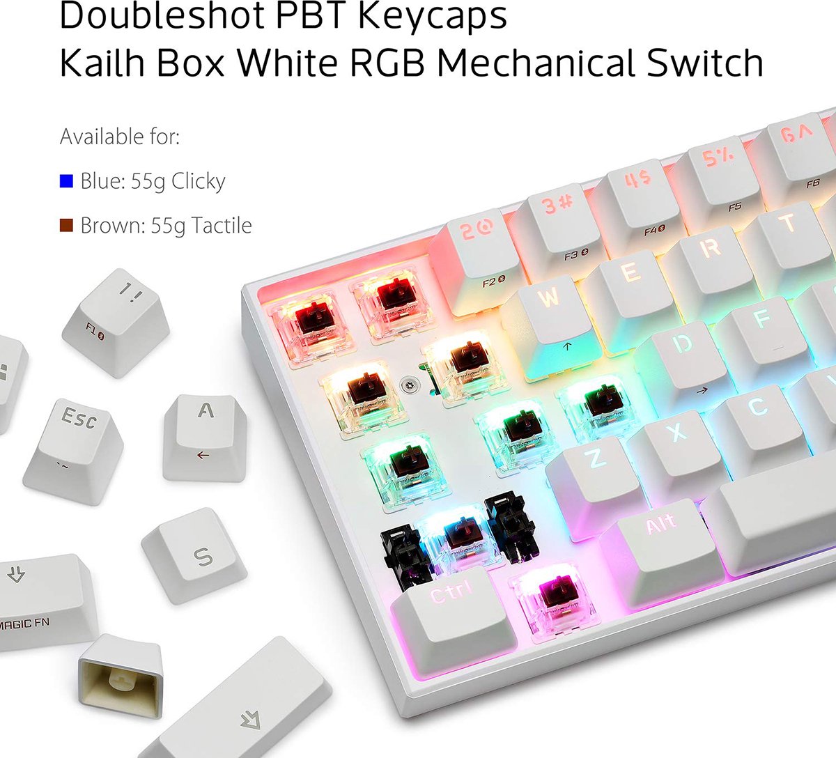 Obins ANNE PRO 2 Mechanisch Gaming Toetsenbord - 60% lay out - 61 ...