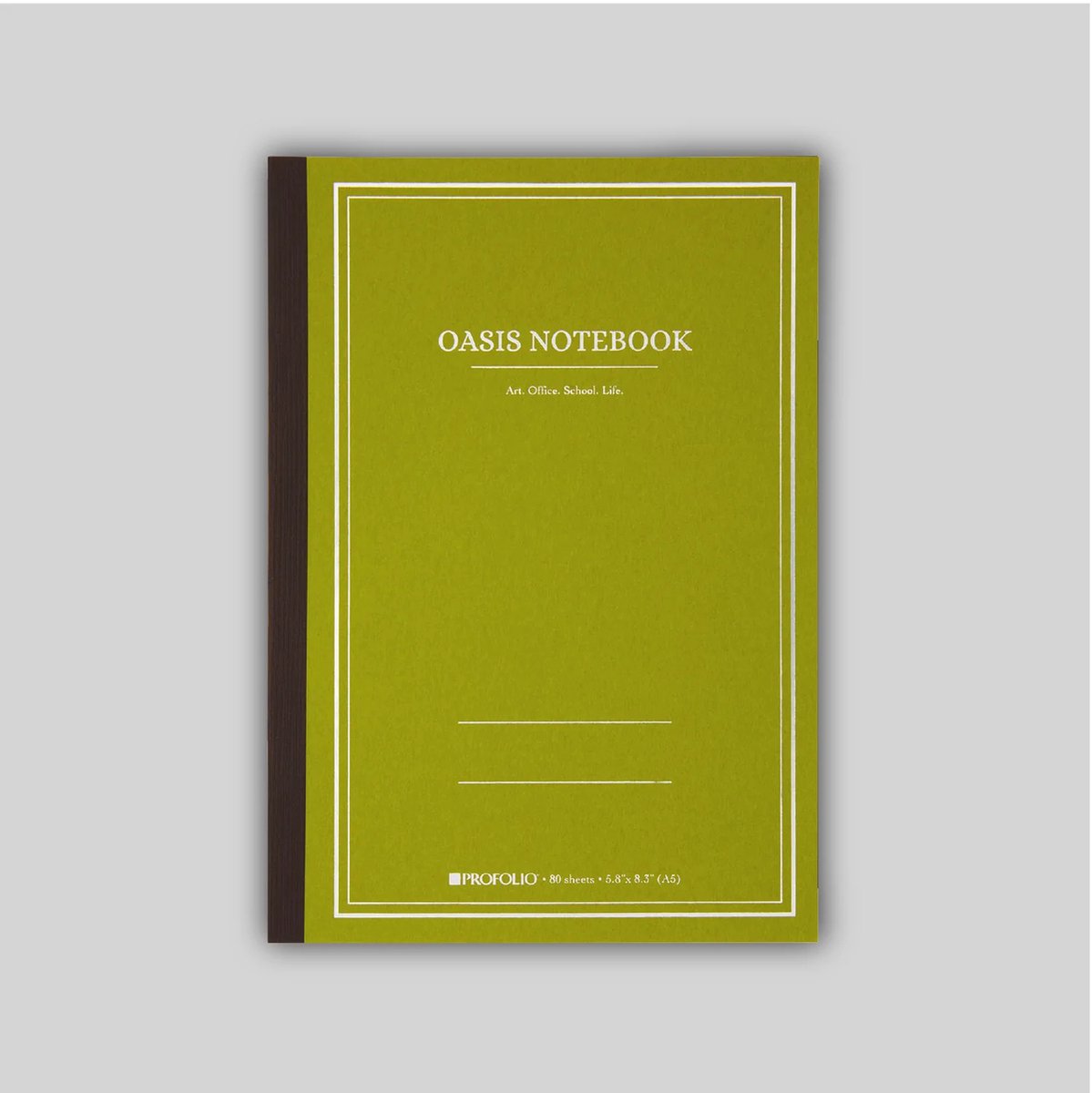 Itoya Profolio Oasis A5 Notebook Kleur: Advocado + 1 x Muji Gelpen 0.38mm
