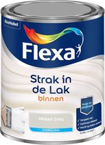 Flexa Strak in de Lak - Binnenlak - Zijdeglans - Misted Grey - 750 ml