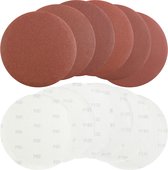AREBOS 30x klitschuurschijven voor langnek schuurmachines- 225 mm - P80-240 Schuurpapir