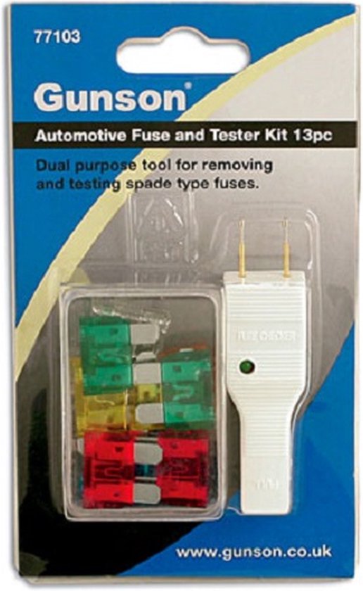 GUNSON Autozekering en zekering tester kit 13 delig bol