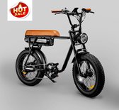 EBIKE, Large capacity battery long range 48v 12.5ah 750w, 25-50 km/u electric bicycle electric bike, Black met grote korting
