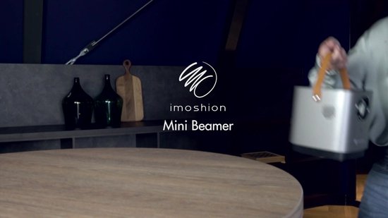 iMoshion Mini-projecteur - Mini-vidéoprojecteur WiFi - 3400 lumens - Gris