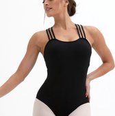 Elegant noir élégant | «Eclipse» | Costume de ballet dames noir | avec 3 sangles | Taille S | Taille 34