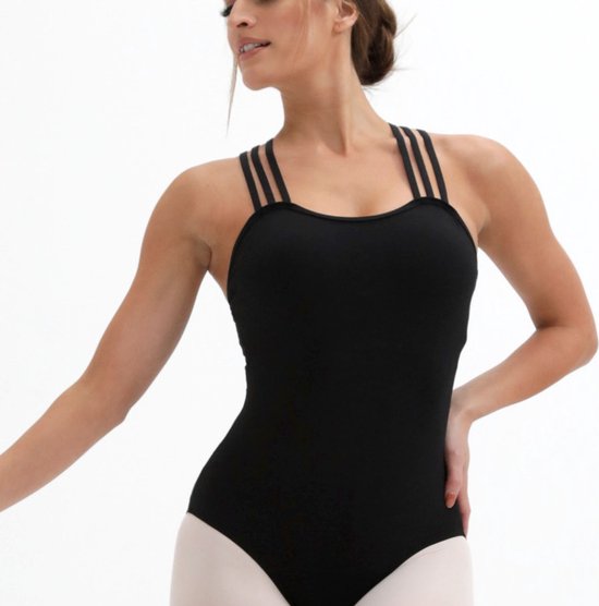 Foto: Balletpak dames zwart expression balletpak dames zwart met 3 bandjes maat s maat 34