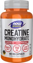 Monohydrate de créatine 750mg Now Foods 120caps