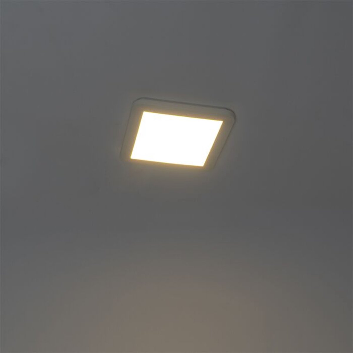 QAZQA - Moderne wandlamp vierkant incl. LED met nummerstickervel - Plater | Buitenverlichting - Kunststof Vierkant - (niet vervangbare) led LED inbegrepen - Max. 1 x 18 Watt