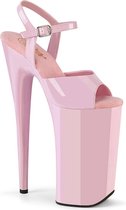Pleaser - BEYOND-009 Sandaal met enkelband, Paaldans schoenen - US 8 - 38 Shoes - Roze