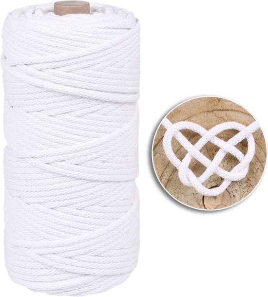 Gewaxt katoenen lint, rond, diameter 0,5 - 0,8 mm, 5 m, geel | Glücksfieber