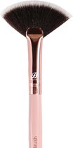 Boozyshop ® Highlighter Kwast Pink & Rose Gold - Small Fan Brush - Make-up Kwasten - Hoge Kwaliteit