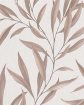 Behang met bladeren - Behang - Wandbekleding - Wanddecoratie - Vliesbehang - Assorti 2022-2024 - 0,53 x 10,05 M.