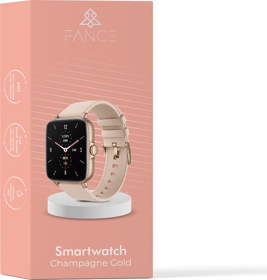 Fance S10 Smartwatch - Roze - Smartwatch Dames & Heren - HD Touchscreen - Horloge - Stappenteller horloge - Bloeddrukmeter - Saturatiemeter - Fance