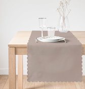 Bedrukt Velvet textiel Tafelloper 45x135 - Nertskleur - Runner - De Groen Home
