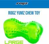 Rogz for Dogs | Yumz Large Groen | Hondenspeeltje | Snackspeeltje | Bite-o-meter Hard