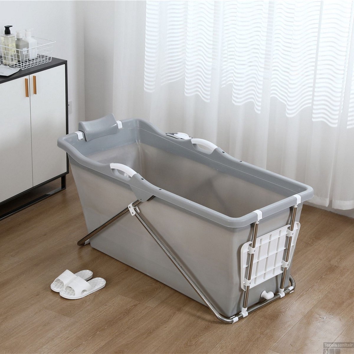 Opvouwbaar Zitbad Bath Bucket 2.0 voor Volwassenen 125x59x57 cm