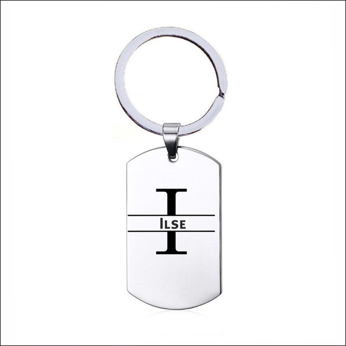 Sleutelhanger RVS Met Naam - Ilse