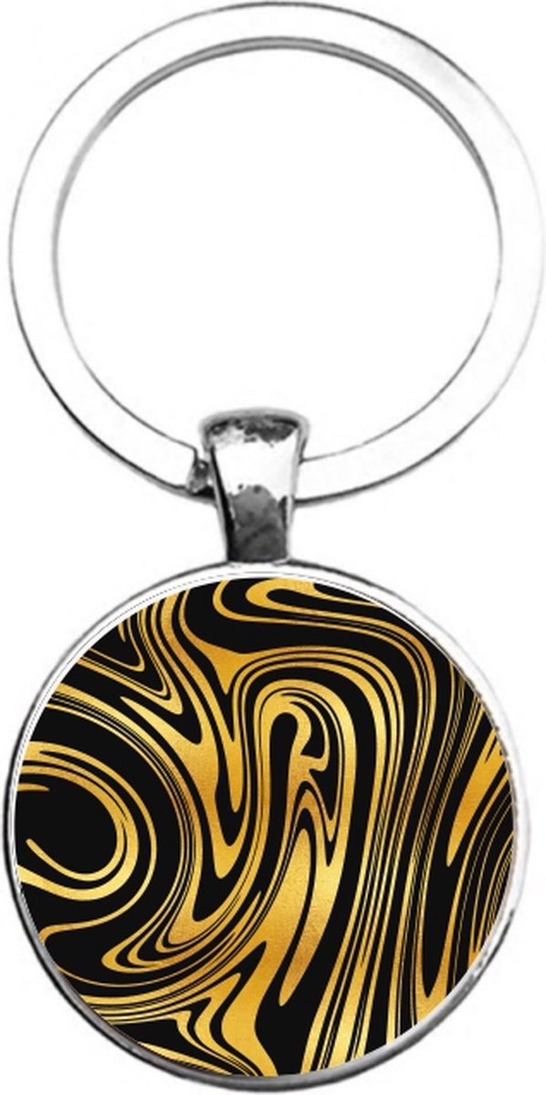 Sleutelhanger Glas - Marmer