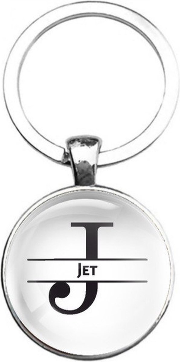 Sleutelhanger Glas - Jet