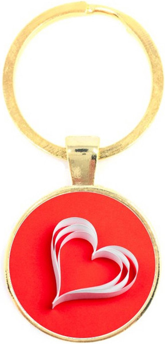 Sleutelhanger Glas - Liefde