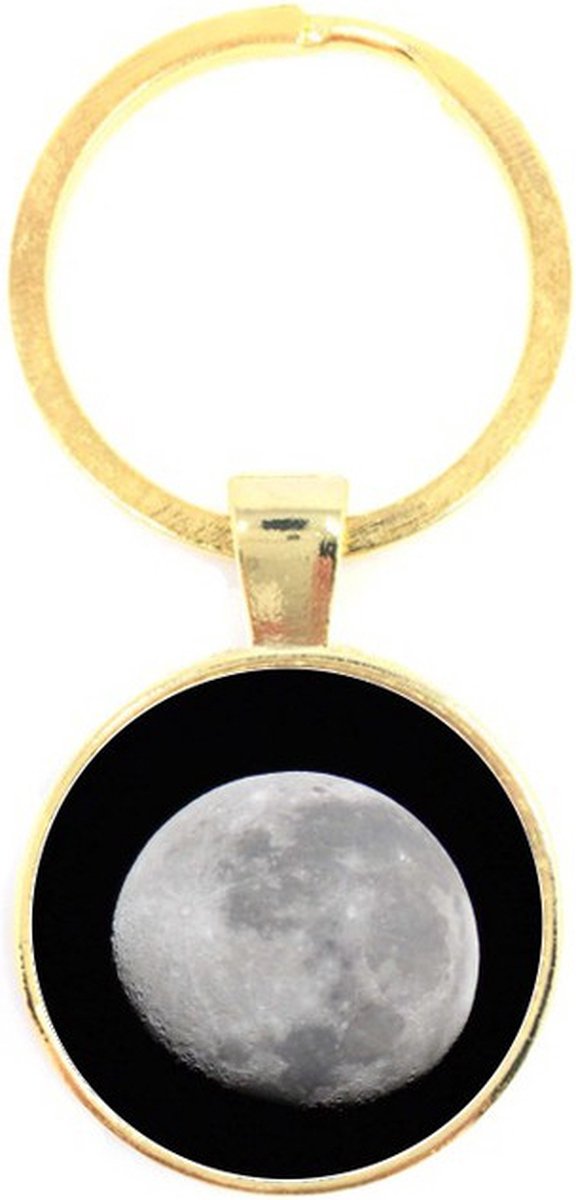 Sleutelhanger Glas - Maan