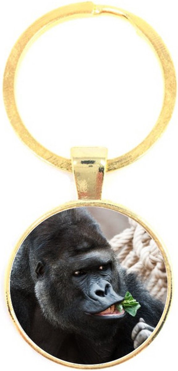 Sleutelhanger Glas - Gorilla