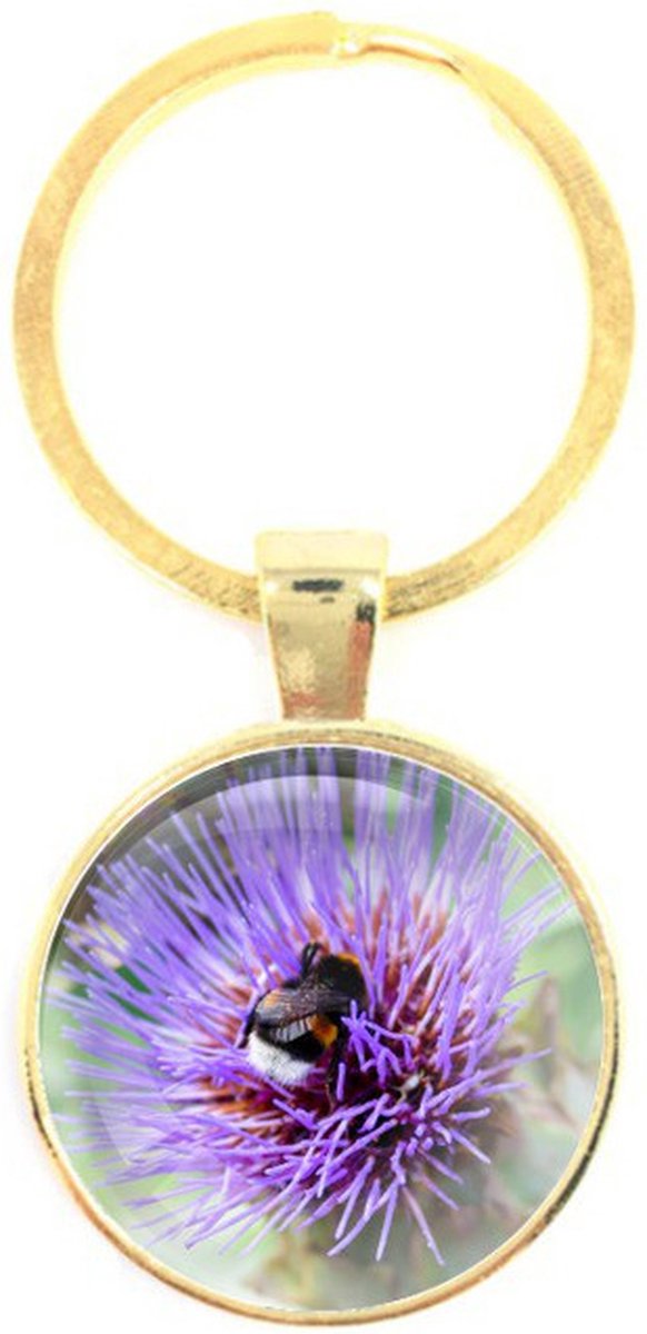 Sleutelhanger Glas - Bij