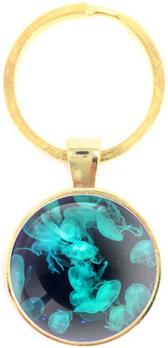 Sleutelhanger Glas - Kwallen