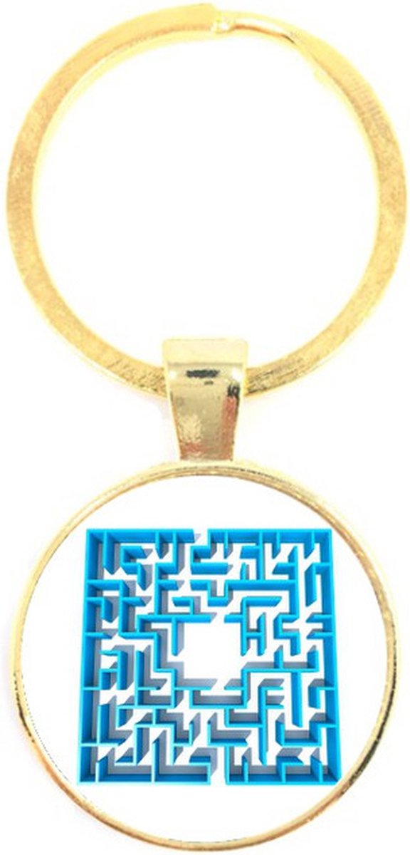 Sleutelhanger Glas - Doolhof