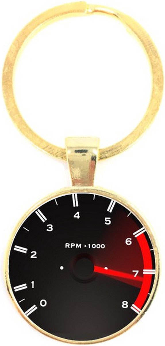Sleutelhanger Glas - Km Teller