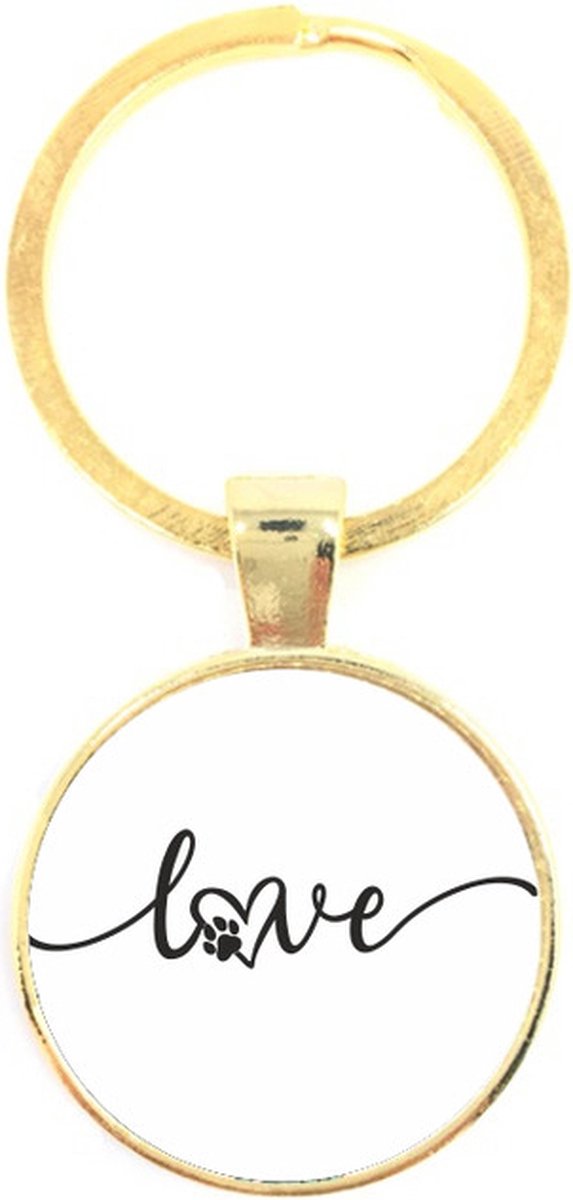 Sleutelhanger Glas - Love