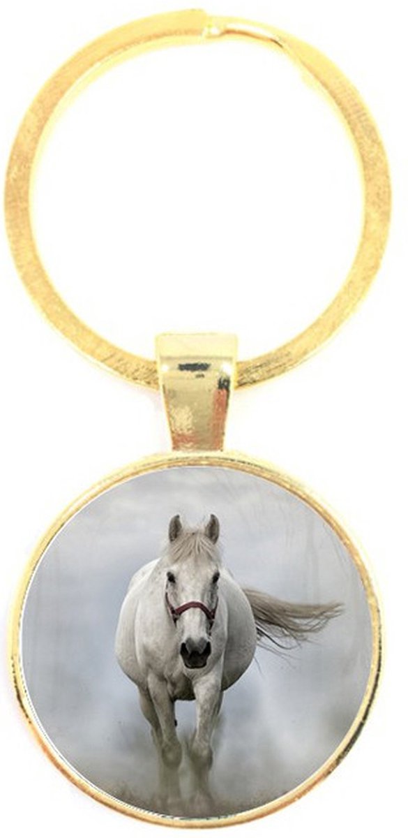 Sleutelhanger Glas - Paard