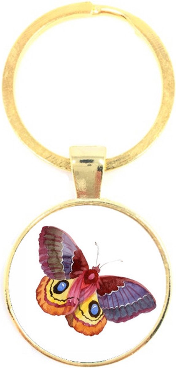 Sleutelhanger Glas - Vlinder