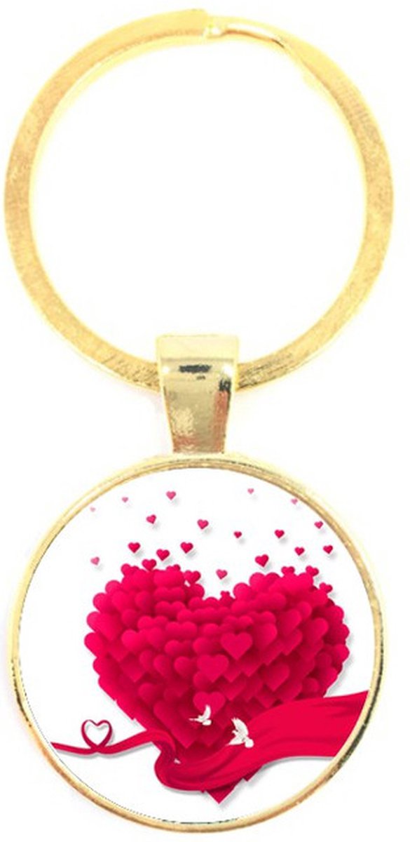 Sleutelhanger Glas - Liefde