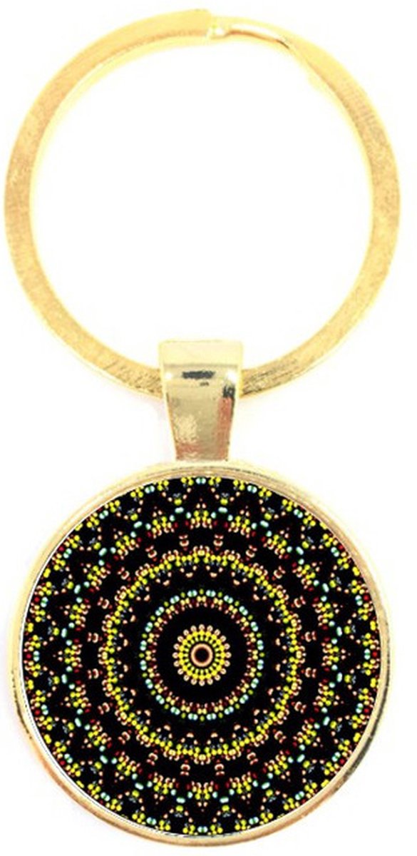 Sleutelhanger Glas - Mandala