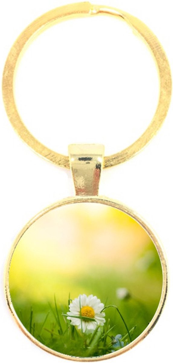 Sleutelhanger Glas - Bloem