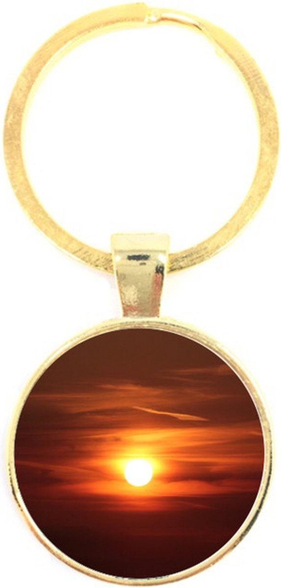 Sleutelhanger Glas - Zon