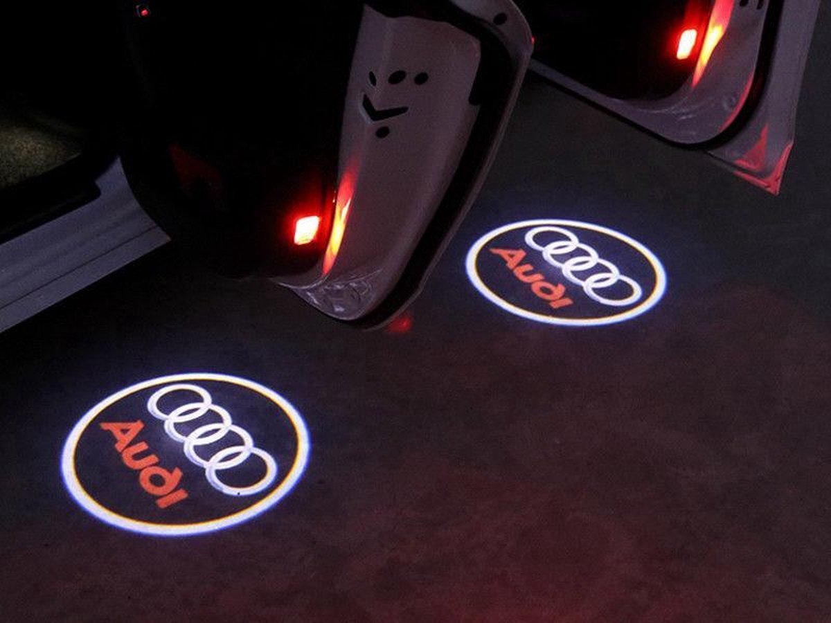 AUDI LED LOGO projecteur sol laser portes A1 A2 A3 A4 A5 A6 A7 A8