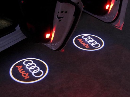 AUDI - Deur Logo Projector - Portier verlichting - 2 stuks logo projector -  LED - Deur... | bol.com