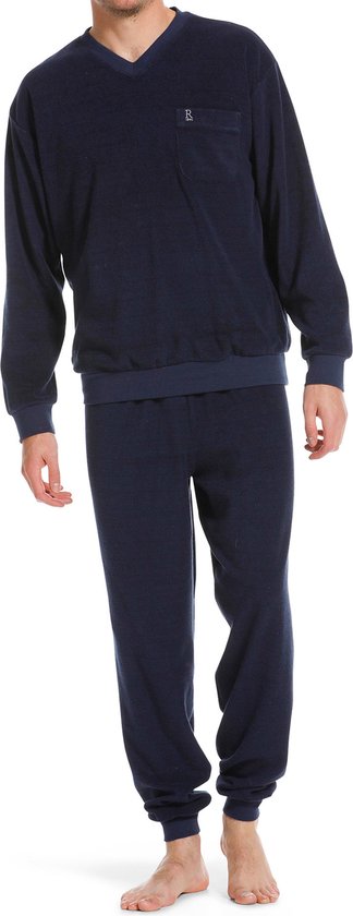 Robson Badstof Heren pyjama - ''sport style'' - 56 - Blauw | bol