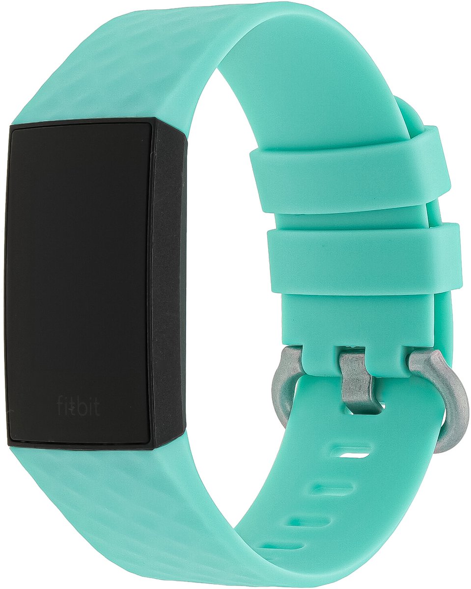 123Watches.nl Fitbit charge 3 sport wafel band - groen - ML