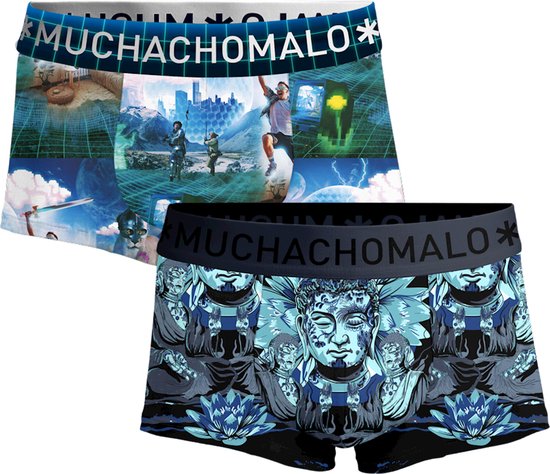 Muchachomalo Heren Trunks - 2 Pack - Maat XXL - 95% Katoen - Mannen Onderbroeken