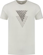 Purewhite -  Heren Slim Fit   T-shirt  - Wit - Maat L