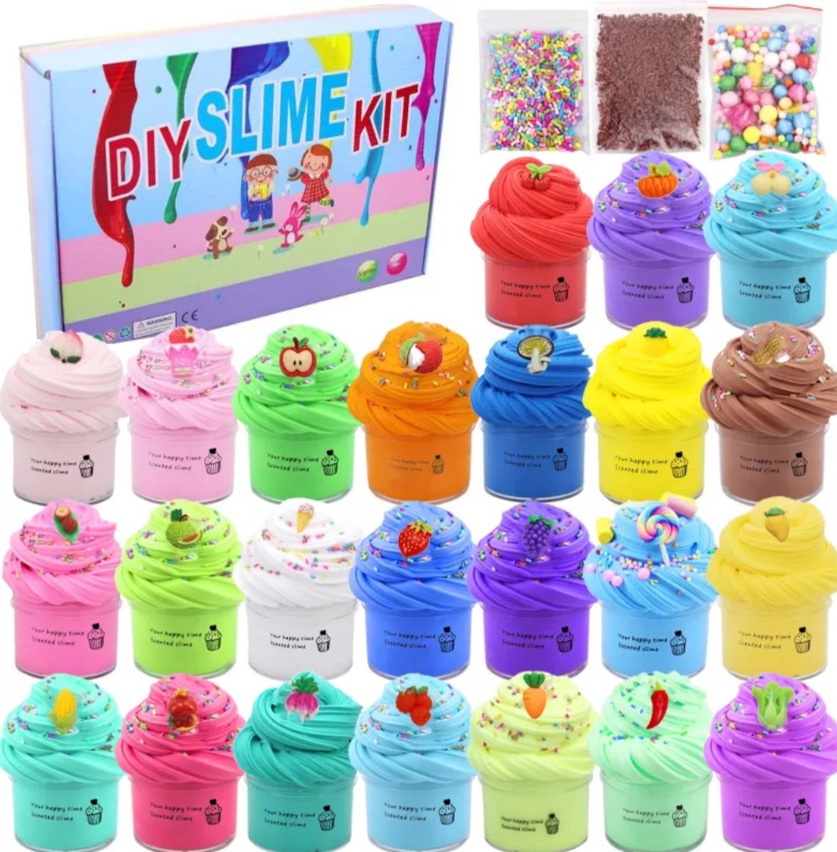Slime Variety Pack Assorted Textures, 8 x 100ml Slimes Kit Including Cloud, Clear, Butter Slim, Slimes Party Favors for Kids, Birthday Easter Halloween Boys & Girls Gift Slime Variety Pack Assorted Textures, 8 x 100ml Slimes Kit Including Cloud, Clear, Butter Slim, Slimes Party Favors for Kids, Birthday Easter Halloween Boys & Girls Gift